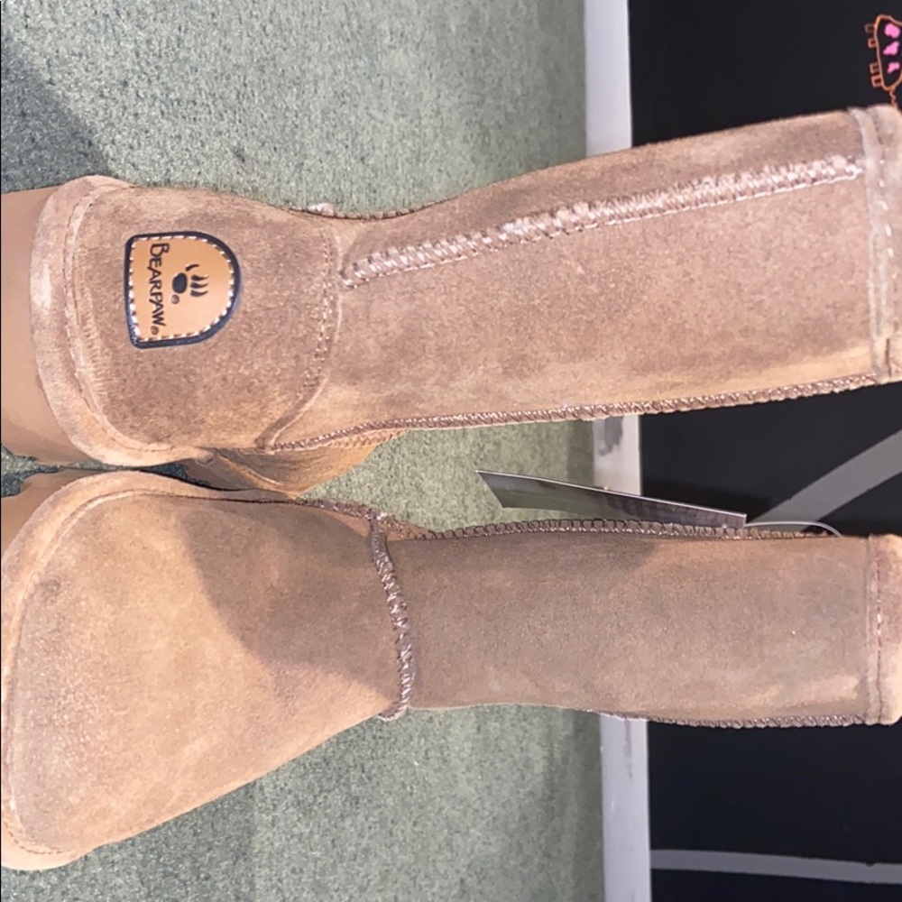 Tan Bearpaw boots